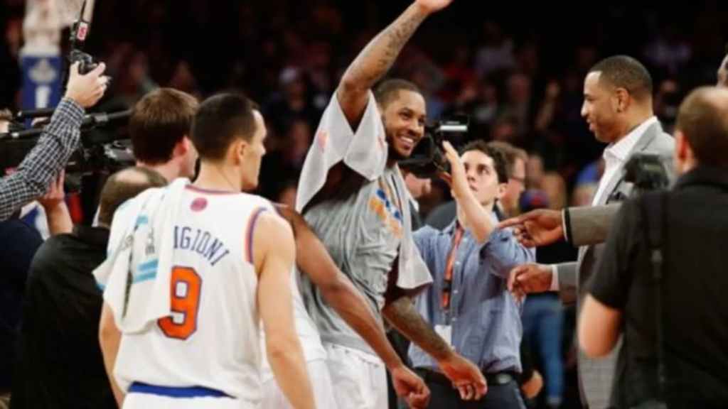Carmelo Anthony draft suit